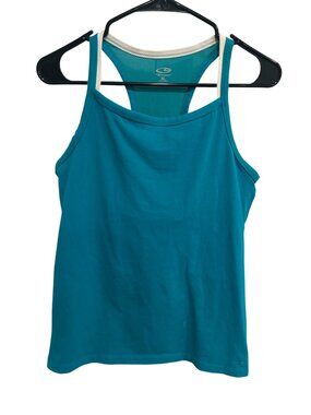 C9 Champion Teal Mesh Racerback Activewear Tank Top Size XL Techwear Modern